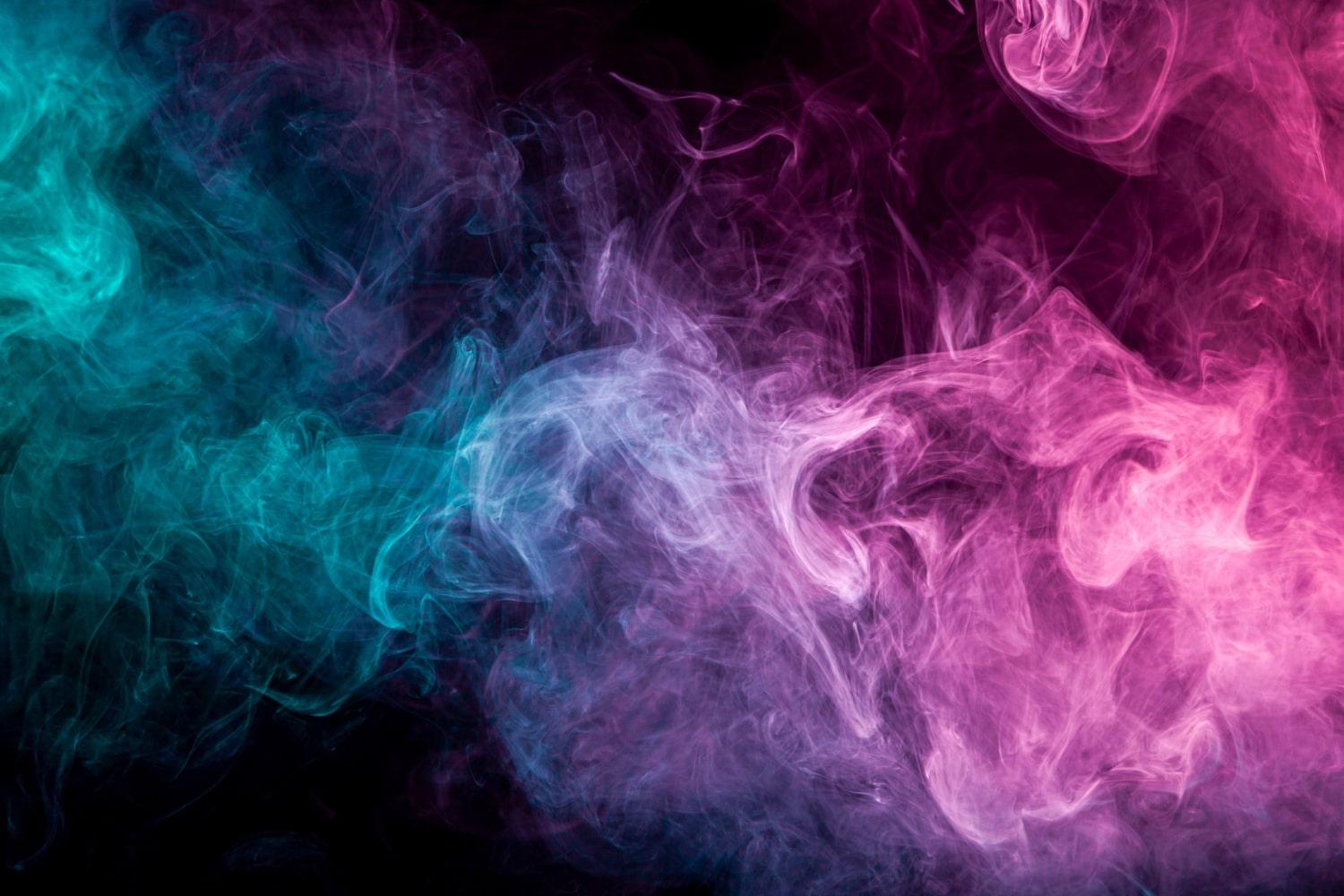 swirling blue purple smoke vape min